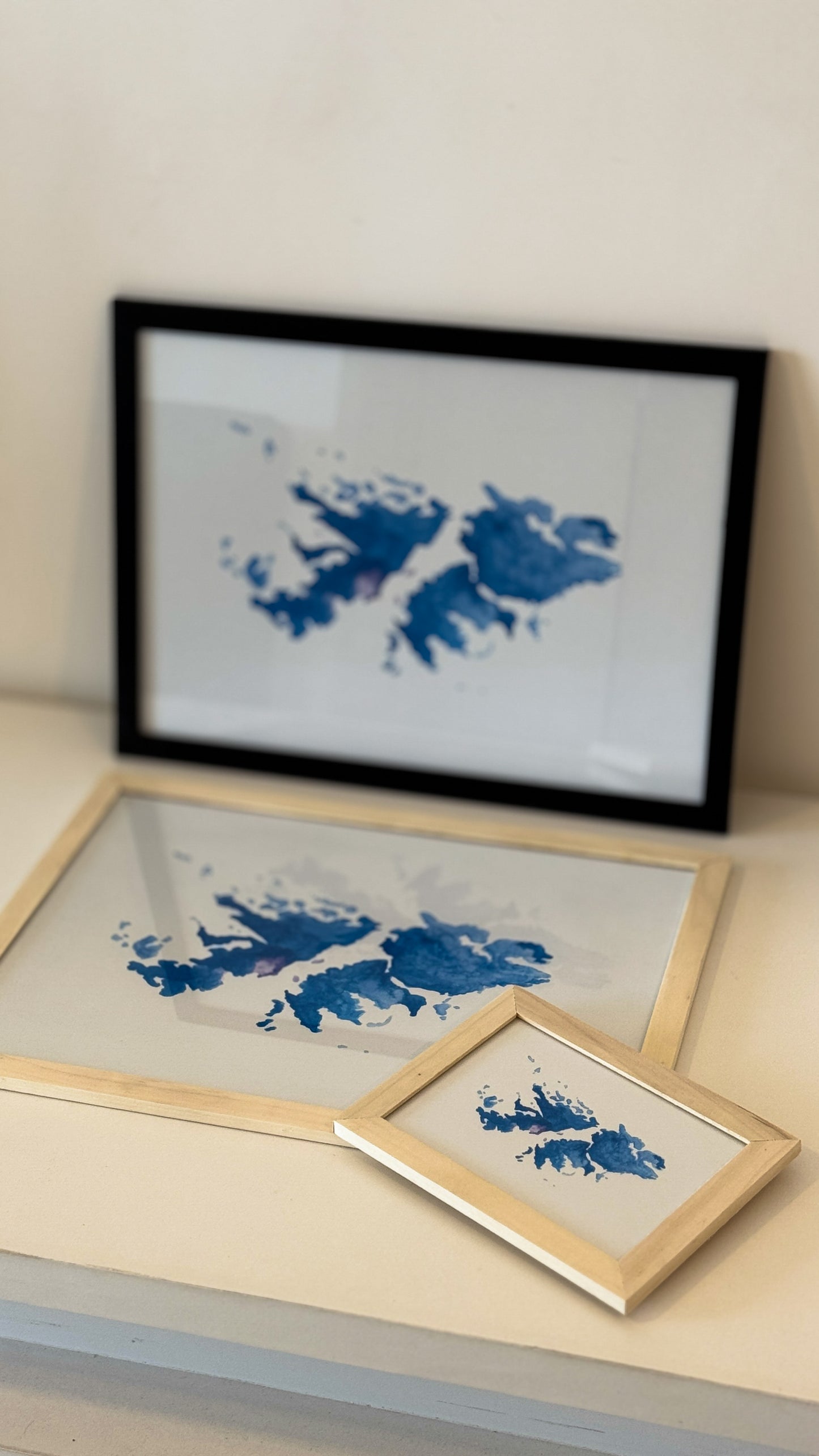 Cuadro Islas Malvinas en Acuarela GRANDE 🇦🇷🖌️